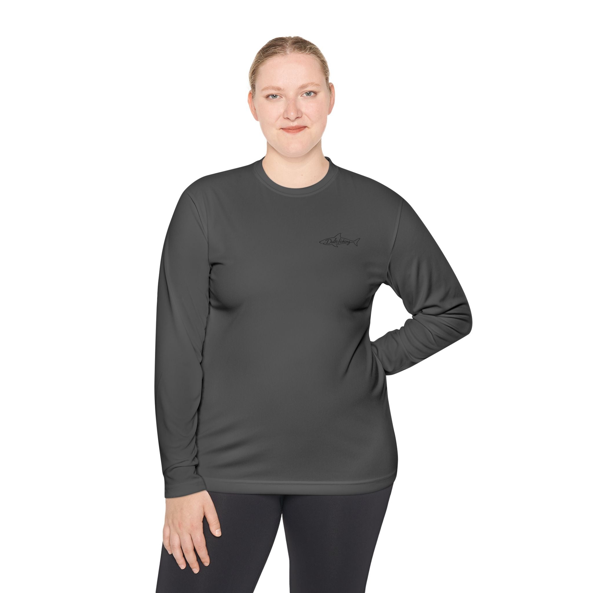 Fish More Worry Less Long Sleeve Athletic Tee