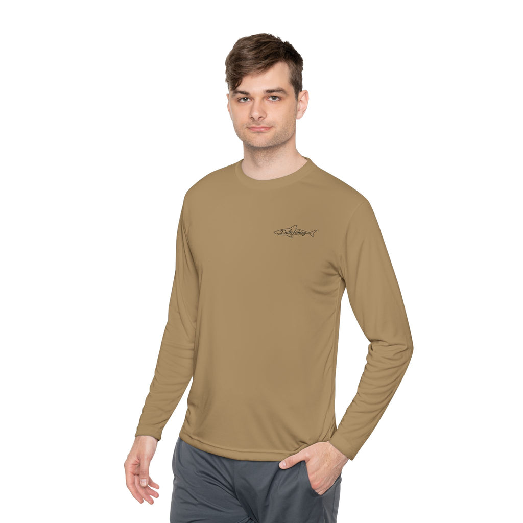 Fish More Worry Less Long Sleeve Athletic Tee