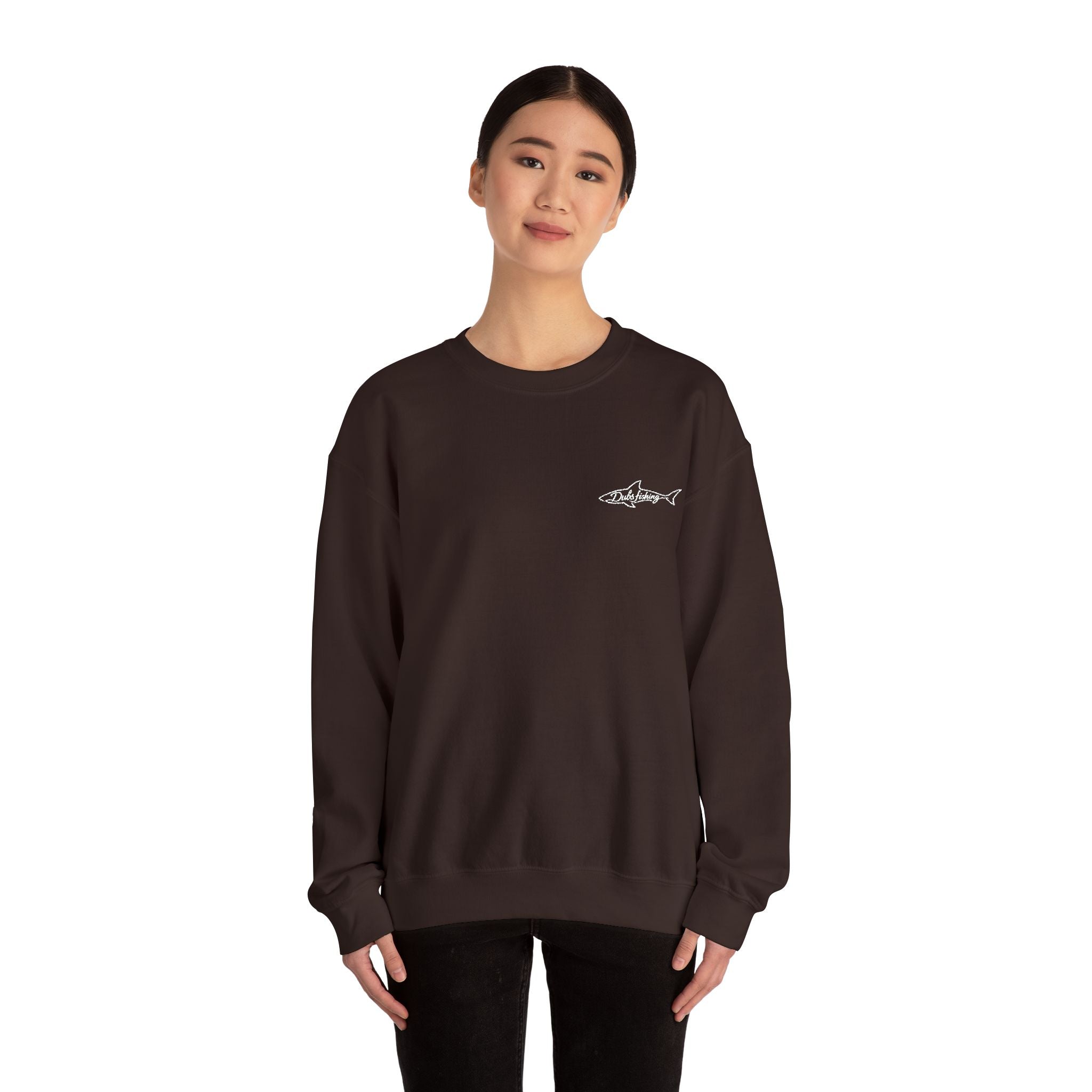 Shark Crewneck Sweatshirt | White Embroidery