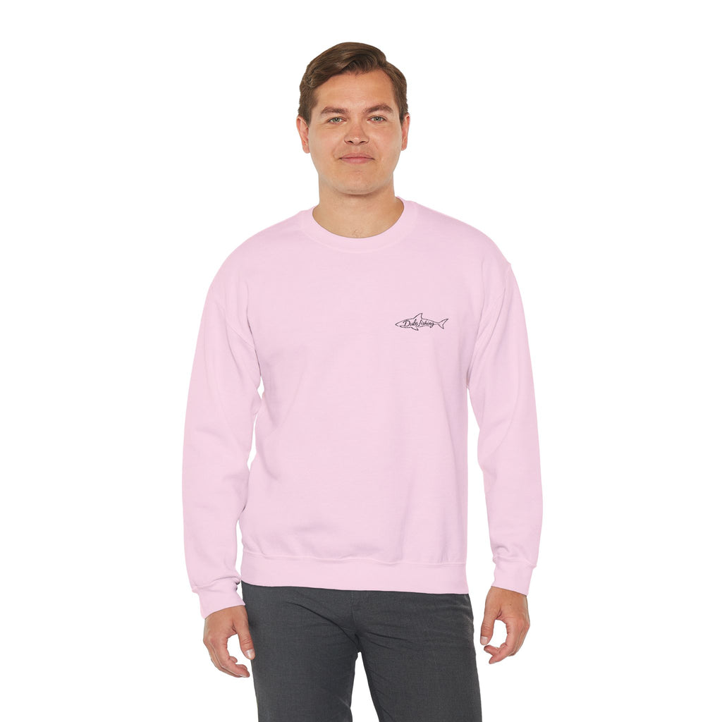 Shark Crewneck Sweatshirt | Black Embroidery