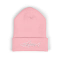 Cuffed Shark Logo Beanie | White Embroidery