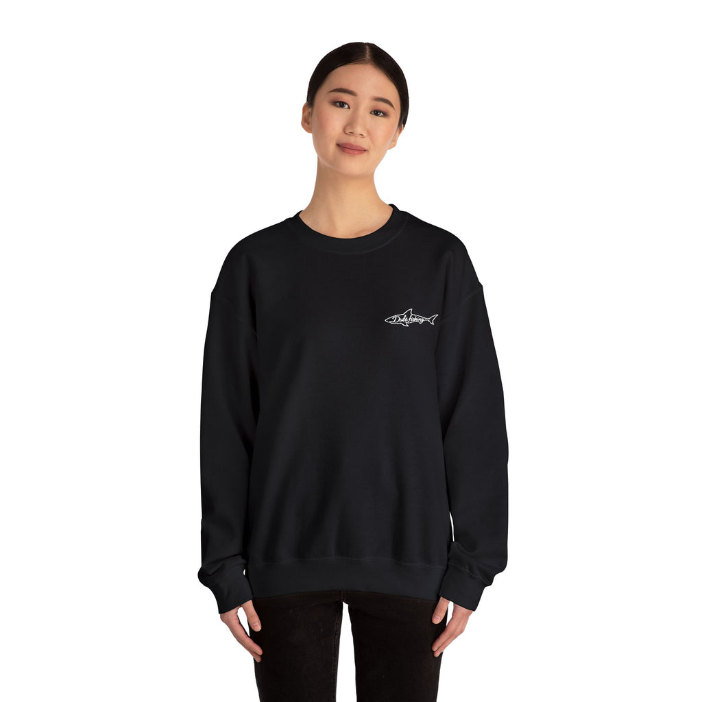Shark Crewneck Sweatshirt | White Embroidery