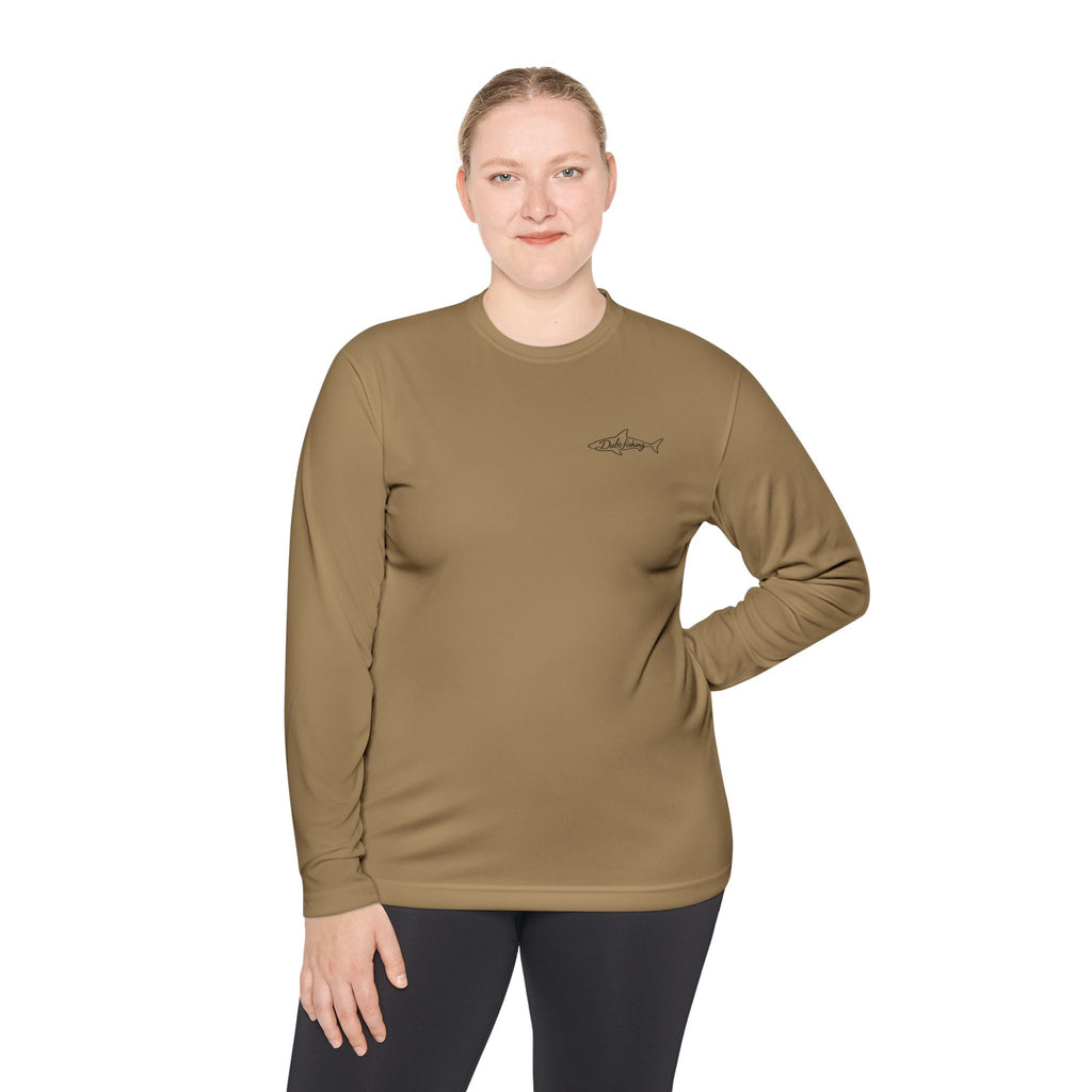 Fish More Worry Less Long Sleeve Athletic Tee