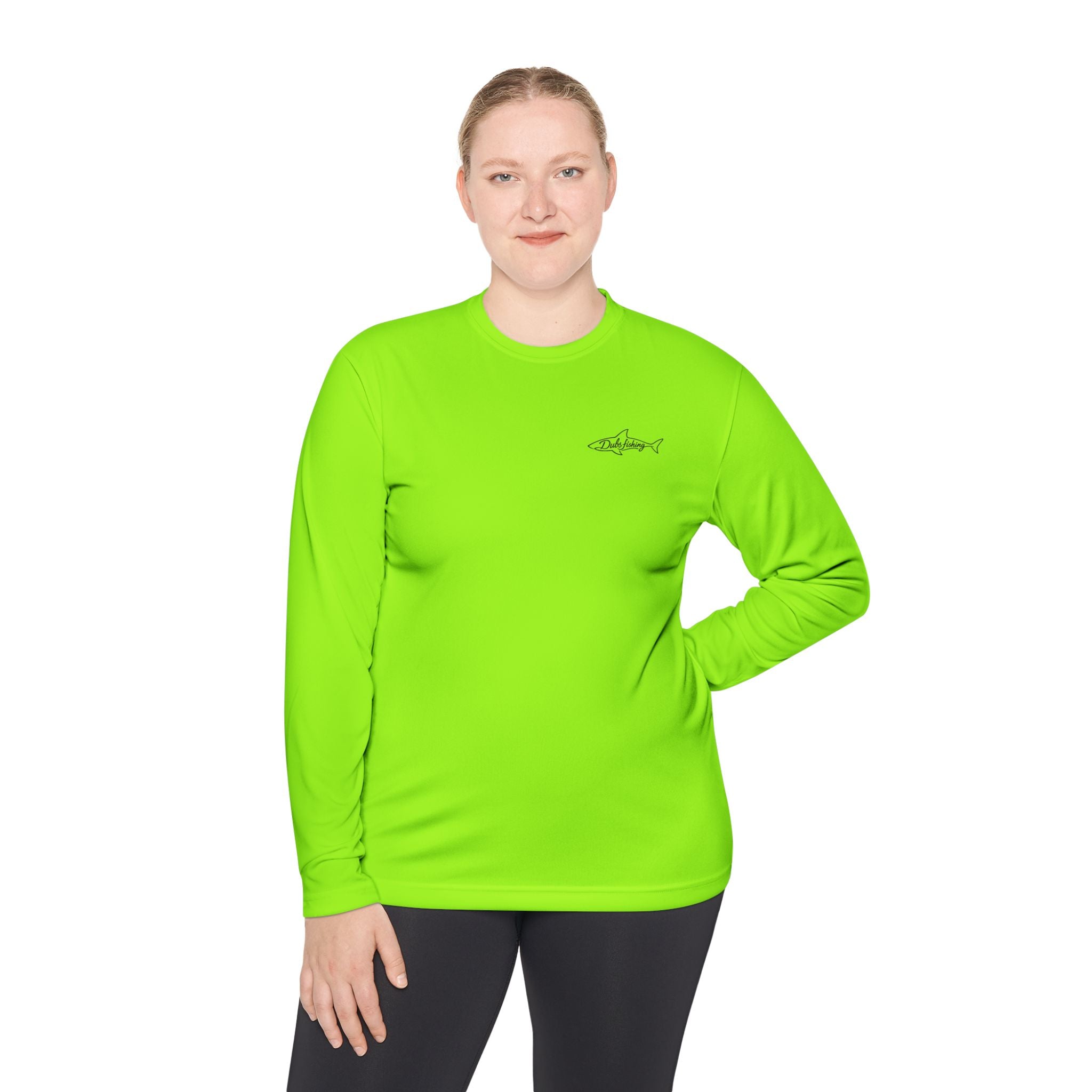 Fish More Worry Less Long Sleeve Athletic Tee