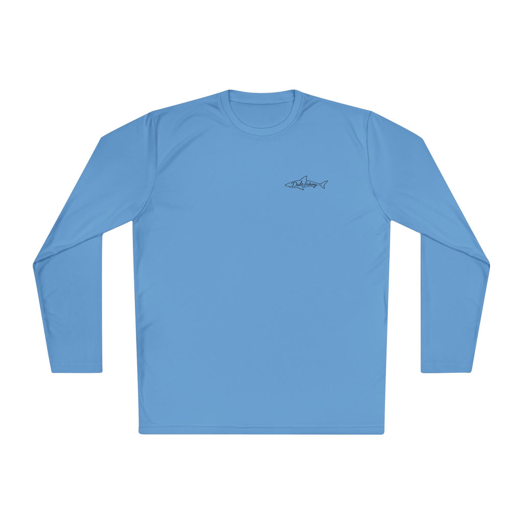 Fish More Worry Less Long Sleeve Athletic Tee